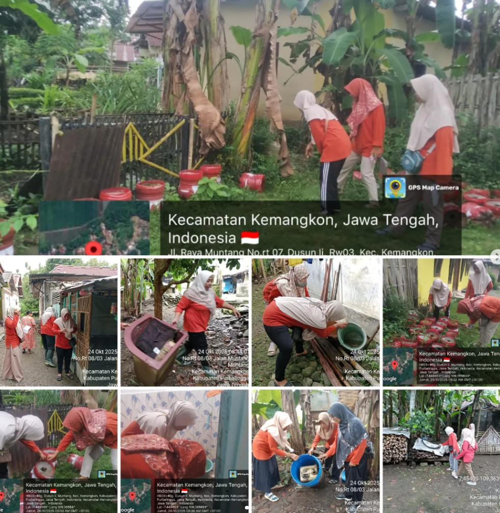 Cegah Penyakit, Kader Kesehatan Desa Muntang Gelar PSN Serentak