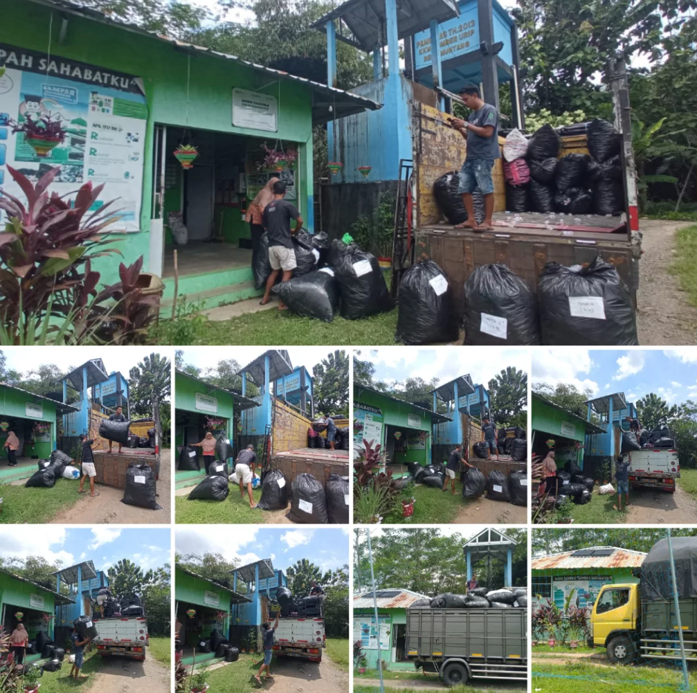 Bank Sampah Sahabatku Angkut Puluhan Kantong Sampah Kemasan Yakult untuk Dikirim ke Solo