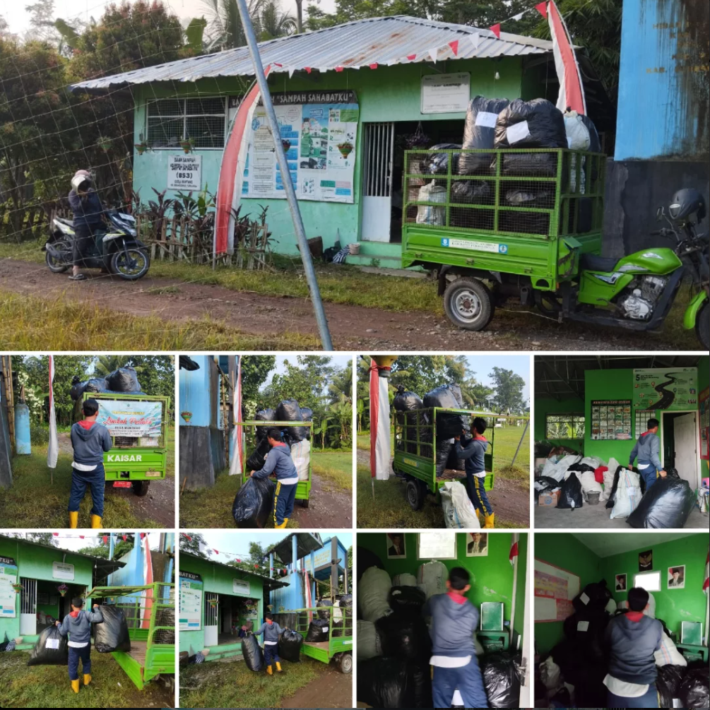 Kolaborasi Lingkungan: Bank Sampah Sahabatku Desa Muntang Terima Pasokan Sampah Kemasan Yakult