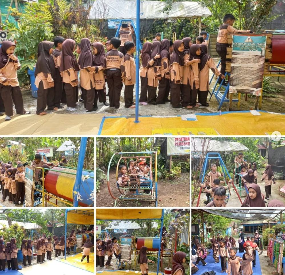 'Outing Class' Seru: Siswa SD IT Lentera Hati Kaligondang Padukan Membaca dan Bermain di Limbah Pustaka