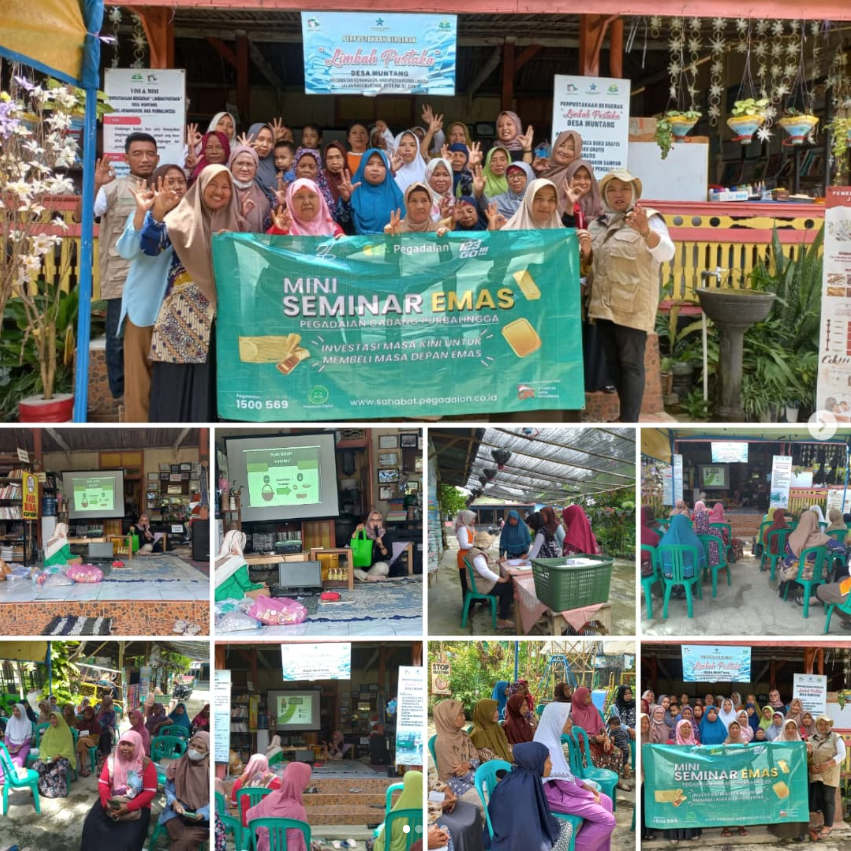 Limbah Pustaka Gelar Sosialisasi Tabungan Emas dan Bank Sampah FORSEPSI di Desa Muntang